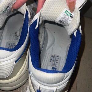 Puma White and Blue Athletic Shoes